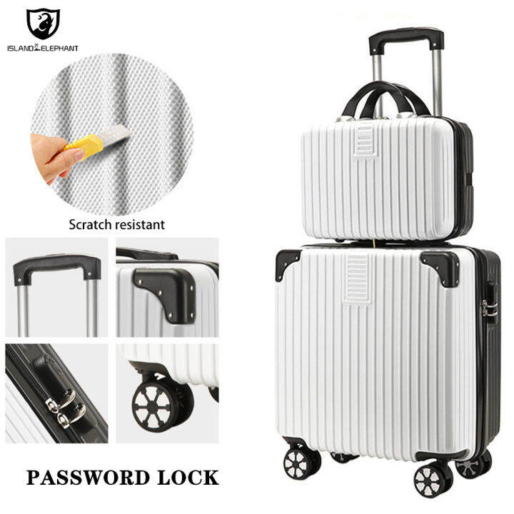 ISLAND ELEPHANT Luggage 18 inch Rack With 14 inch Suitcase ABS+PC