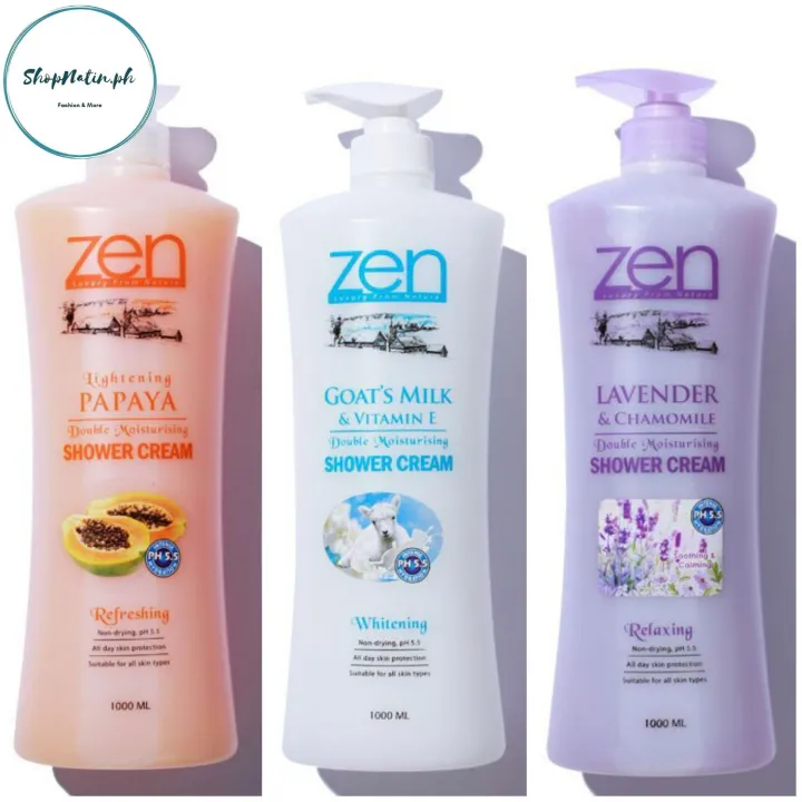 Zen Garden Double Moisture Shower Cream Goats Milk Lavander Papaya