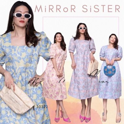 🏷️Mirrorsister #30322.2 เดรสคอเหลี่ยม เดรสแขนพอง เดรสแขนตุ๊กตา เดรสยาว มินิเดรส เดรสลายดอก ชุดไปเที่ยว ชุดไปงาน