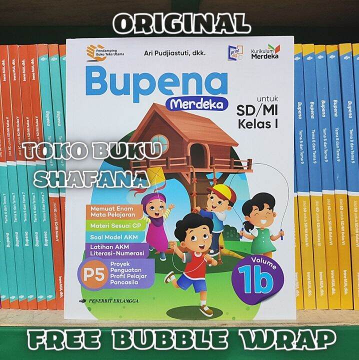 Buku Bupena Merdeka Volume 1B Erlangga Kelas 1 SD/MI Kurikulum Merdeka ...