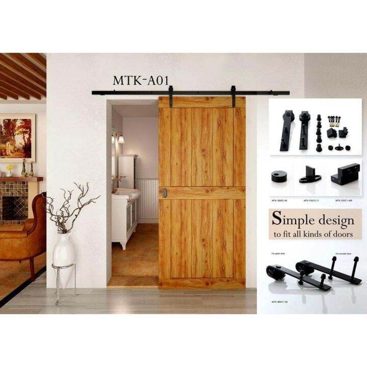 1set Barn Door Slide Track Barn Door Guide Sliding Rail Close Slides