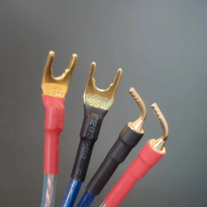 Audiophile Speaker Cable U Plug Curved Pin Plug Surround Wire