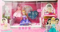 Barbie Doll Dream set บ้านตุ๊กตาบาร์บี้พร้อมเฟอร์นิเจอร์ห้องนอน ชุดใหญ่ สีชมพูสดใส