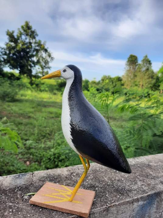 นกกวักปลอม-นกไก่นา-พร้อมเสียง-ใช้สำหรับต่อนก-หรือตกแต่งสวน-นครพนมเท่านั้น