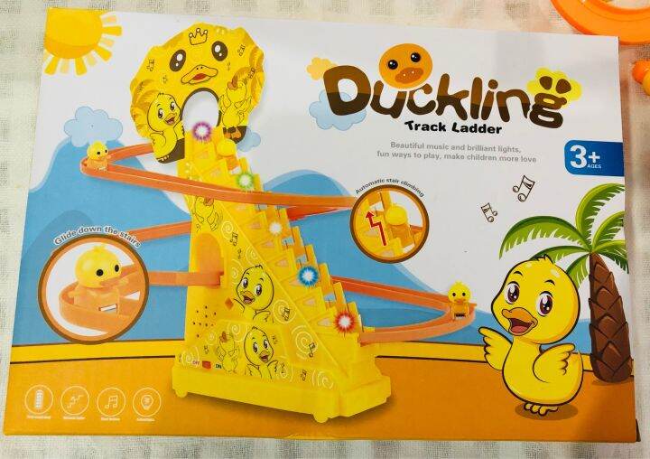 เป็ดไต่บันไดสไลเดอร์-duckling-track-ladder-มีเสียงมีไฟ