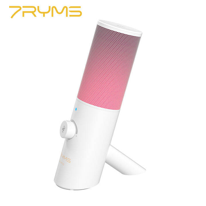 7Ryms SRAT10 RGB USB Microphone Cardioid Condenser Microphone for TikTok Twitch Streaming