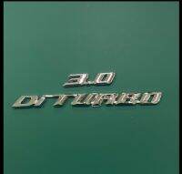 โลโก้* 3.0, DiTURBO ติดท้าย D-max 2002-2006 สีชุบโครเมี่ยม ราคาต่อชุด ( มี 2 ชิ้น )