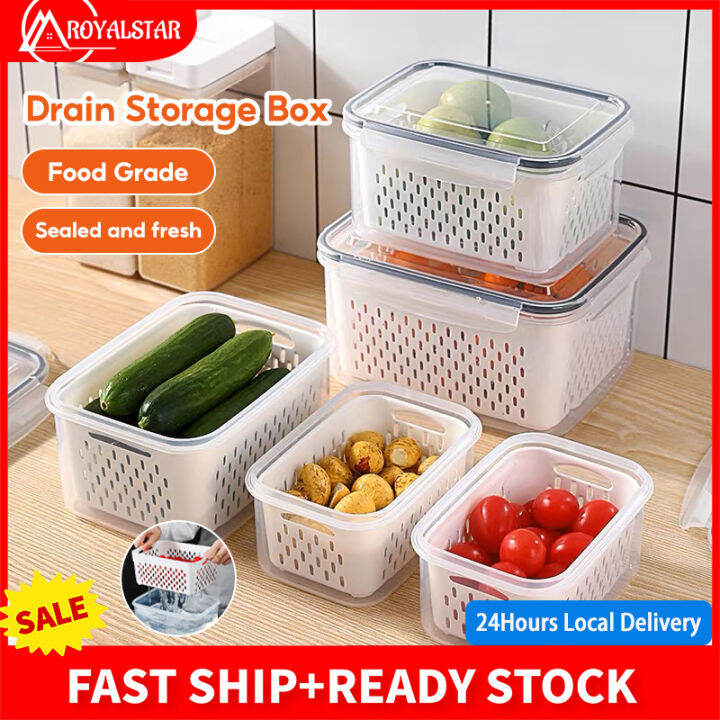 Royalstar Refrigerator Storage Box Airtight Food Keep Fresh Storage ...