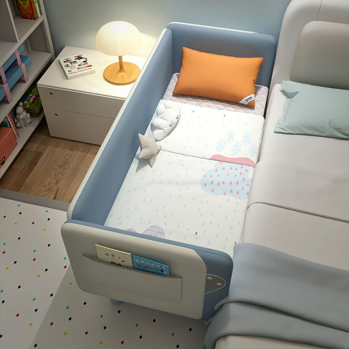 Aiguole Baby Widened Bedside Small Bed Children Patchwork Bed Boys