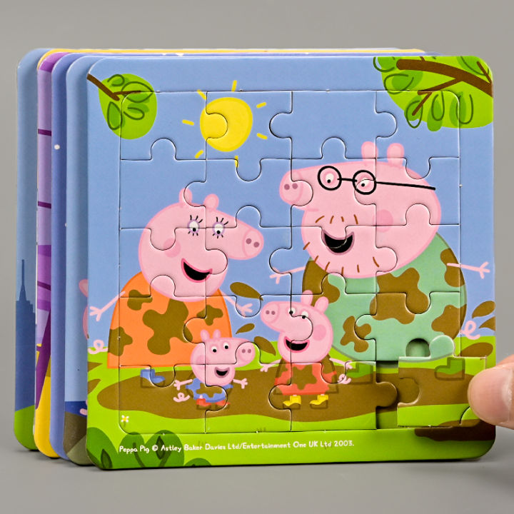 Peppa Pig Kid's 3D Stereo Puzzle Menino Brinquedo Educacional