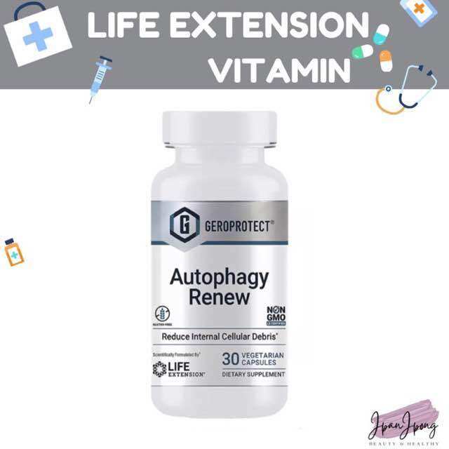 🌸พร้อมส่ง Autophagy Renew ยี่ห้อ Life extension 30 แคปซูล exp.2025