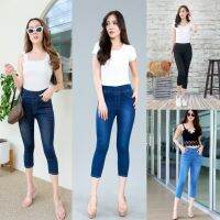 กางเกงยีนส์ขา5ส่วน เอวขอบยางยืด ป้าย NORTH JEANS มีทั้งหมด3สี