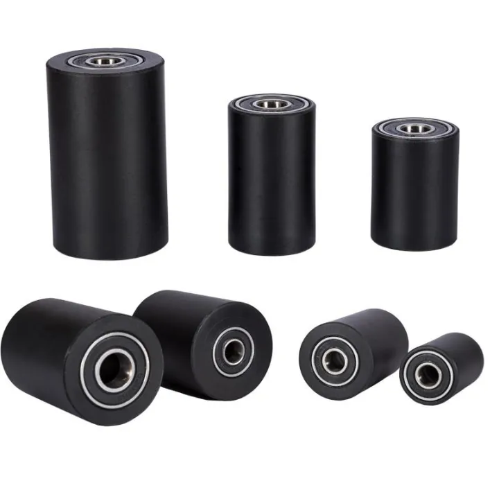 Black Pom Nylon Bearing Pulley Inner Diameter 10 15 Clamp Wheel Guide