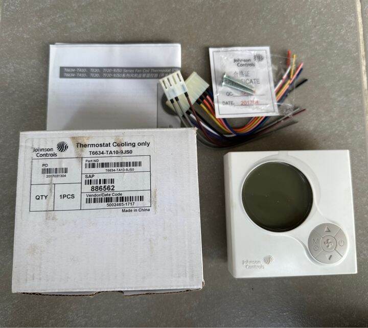 JOHNSON CONTROL Thermostat OnOff, Model.T6634TA109JSO , ,HIMEDLO
