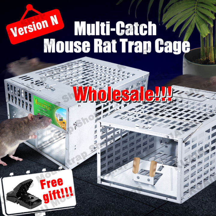 2023 Perangkap Tikus Besi Double Door Mouse Trap Reuseable Multi Catch ...