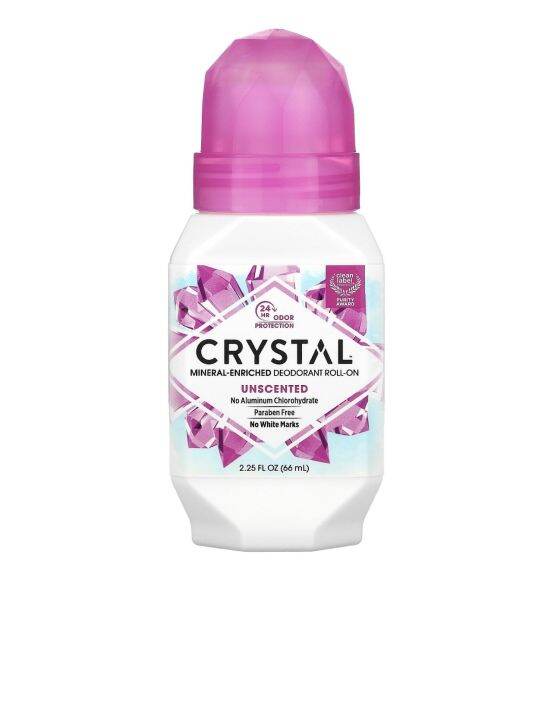 Crystal MineralEnriched Deodorant Rollon Unscented 66ml Lazada