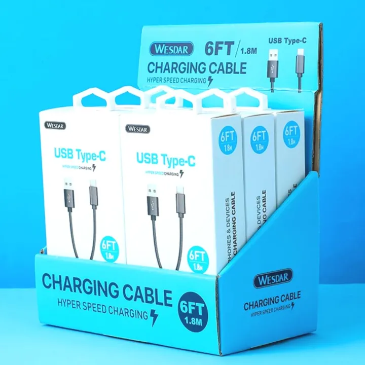 USB TYPE C DATA CABLE 2A 1.8M CHARGER CABLE by Miniso Lazada PH