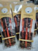 Genamaze Handle Wooden Bristle Round Hair Brush (GEN-WSRollSET3) หวีไดร์กลมขนหมูผสมไนล่อนแกนแนวเฉียง ด้ามสั้นจับถนัดมือสำหรับไดร์เพิ่มโวลุ่มผม เหมาะสำหรับผมสั้น ยาวปานกลาง