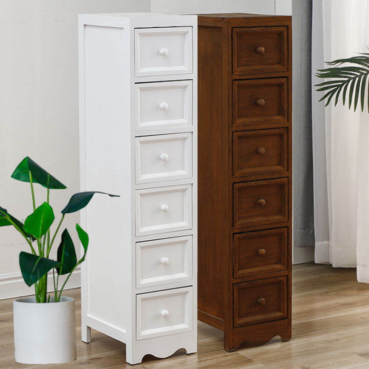 Simple Solid Wooden Narrow Cabinet 30cm Slot Space Storage Cabinet ...