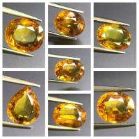 ไพลินสีเหลือง หินธรรมชาติ 100% ไม่เผา Yellow sapphire (heated) 100% natural gemstone