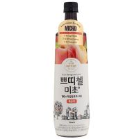 เครื่องดื่ม ฟรุ๊ตวีนีการ์ รสพีช ชนิดเข้มข้น ตรา ซีเจ เพติเชล มิโซะ 900ml Fermented Peach Vinegar Drink CJ Petitzel Micho Brand เครื่องดืมเกาหลี