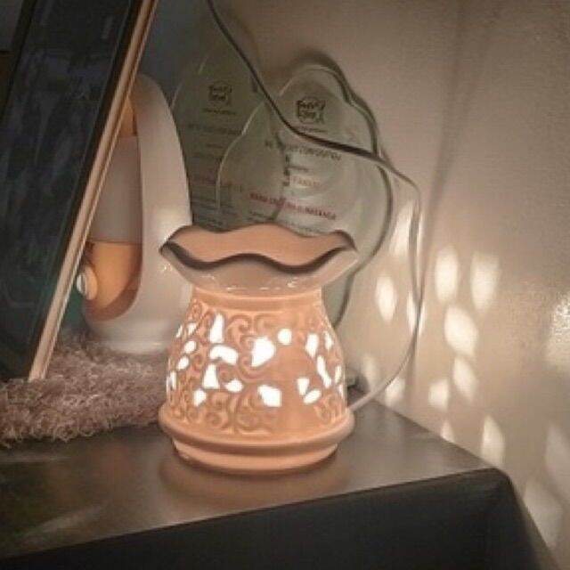 Ceramic Electric Oil Burner Lamp with Adjustble Temperature Control For Fragrance Oil And Wax