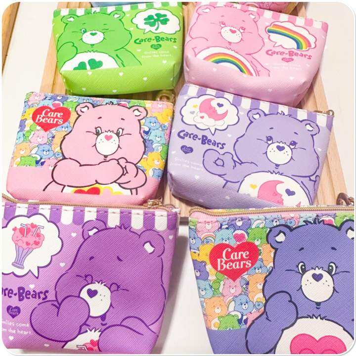 กระเป๋าสตางค์-กระเป๋าใส่เหรียญ-กระเป๋าใส่บัตร-carebears-จุได้เยอะมาก