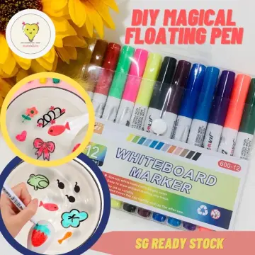 Magical Water Painting Pen Water Floating Doodle Pens Kids Drawing Early  Education Magic Whiteboard Markers Art Supplies - AliExpress