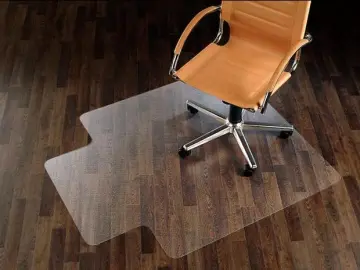 PVC Transparent Waterproof Plastic Soft Chair Round Wood Floor Protection  Mat