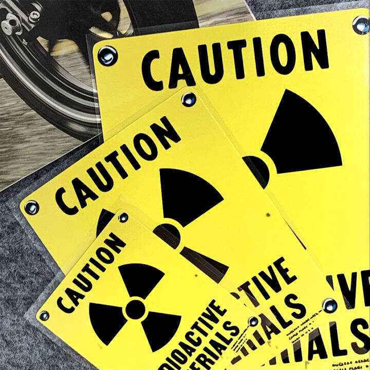 Resident Evil Reflective Caution Logo Radioactive Stickers Car Styling
