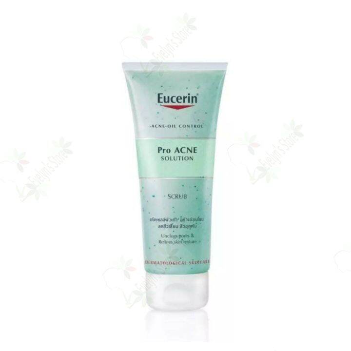 สครับสิว Eucerin ProACNE Solution Scrub 100ml. ยูเซอริน โปรเอคเน่