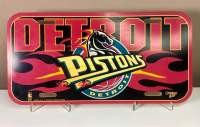 DETROIT PISTONS LICENSE PLATE ? ป้ายทะเบียนบาสเก็ตบอล ?? NBA Official Memorabilia VINTAGE ของแท้ 100%