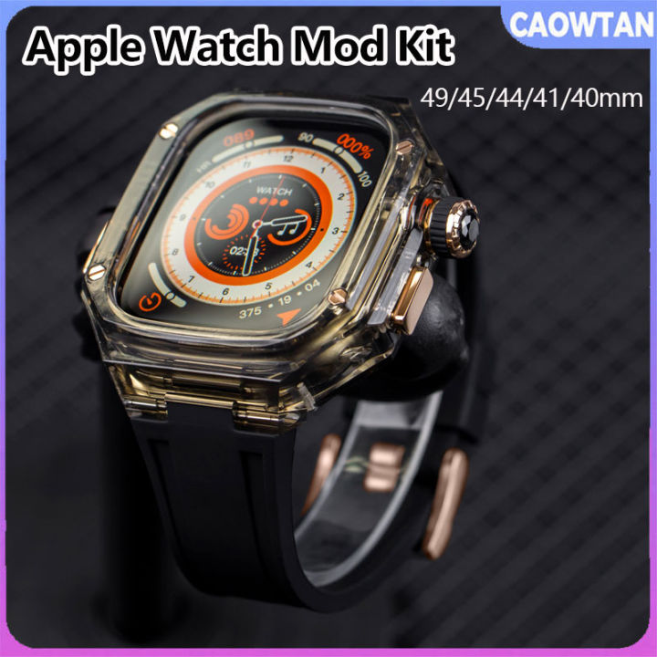 Transparent Case Mod Kit For Apple Watch Band Ultra 49mm Series 8