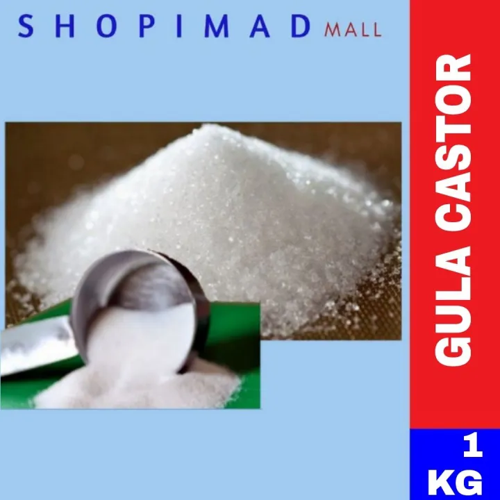 [1Kg] GULA CASTOR / CASTOR SUGAR / CASTER SUGAR Lazada
