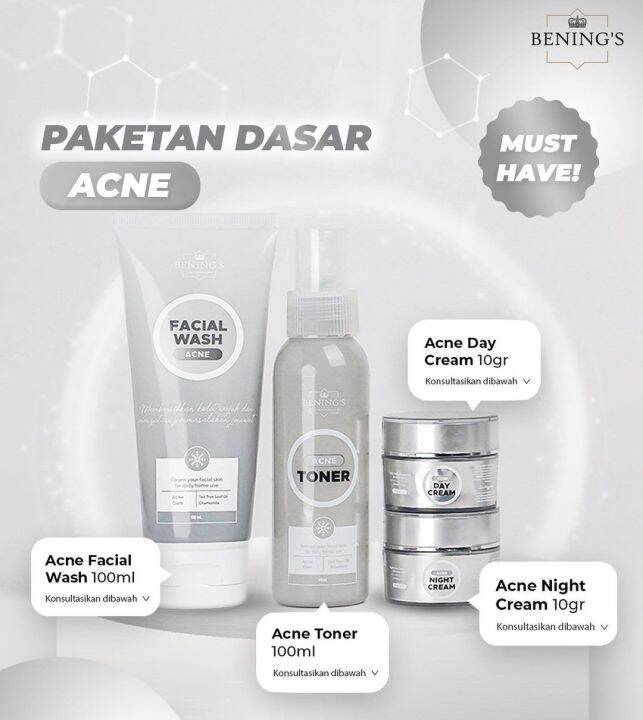 Paket Acne Bening Skincare Dr Oky Pratama 