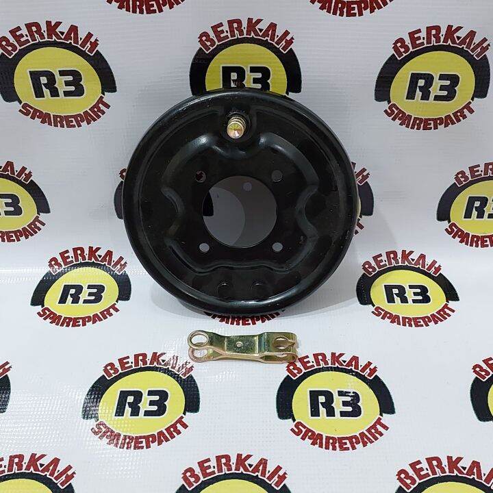 Tutup Tromol Belakang Kampas Rem 18cm 1 Set Sparepart Motor Roda3