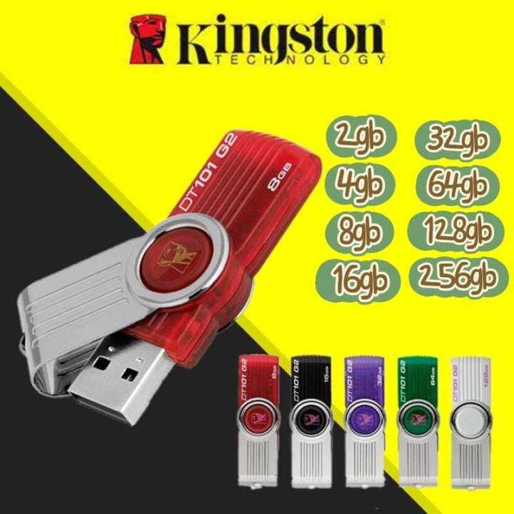 แฟลชไดร์ฟ 2gb 4gb 8gb 16gb 32gb 64gb 128gb 256gb Kingston Portable Metal Dt101 G2 Usb Flash 4569