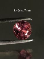 ทัวร์มาลีนสีชมพู ทรงกลม หินธรรมชาติ 100% Pink tourmaline round shape 100% natural gemstones