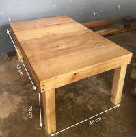 Wood โต๊ะญี่ปุ่น โต๊ะอาหาร ขนาด 60*45*30 cm ประกอบแล้ว ส่งฟรีราคานี้ไปเรย