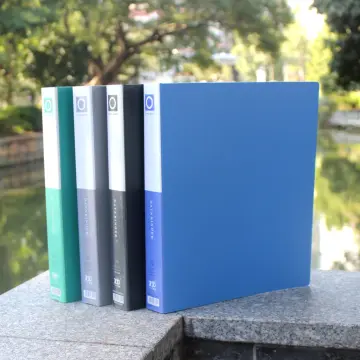 A4 File Folders Display Book 3 Hole Binder Folders Morandi Color Waterproof  Document Ring Binder Folder