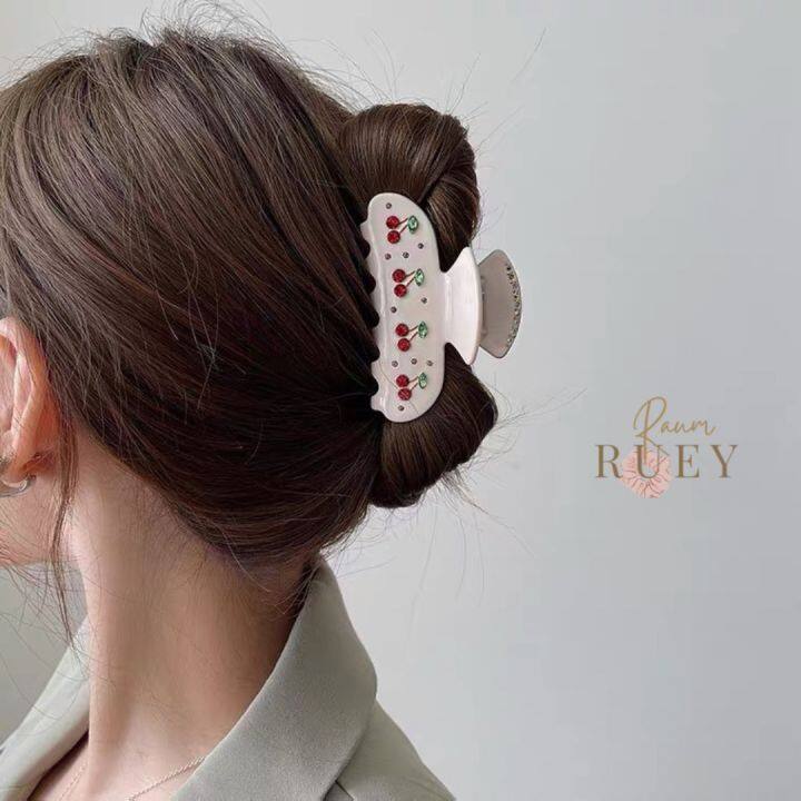 sweetheart-hair-clip-in-cherry-กิ๊บหนีบผมสไตล์เกาหลี-กิ๊บติดผม-ที่หนีบผม-emi-jay