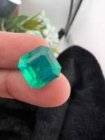 Lab Green Topaz Square 12mm- 8cts