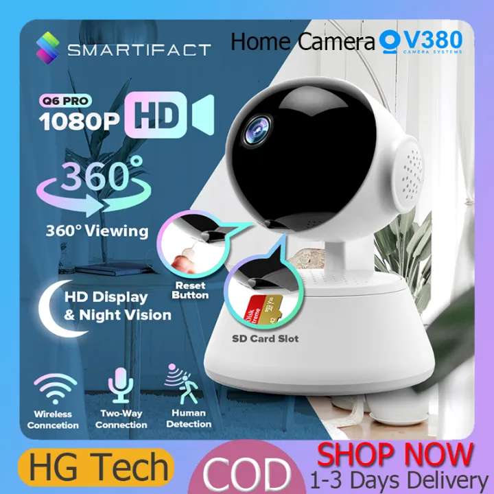 【HG Tech】V380 Q6/Q6 Pro IP camera CCTV camera Smart HD 1080P Night