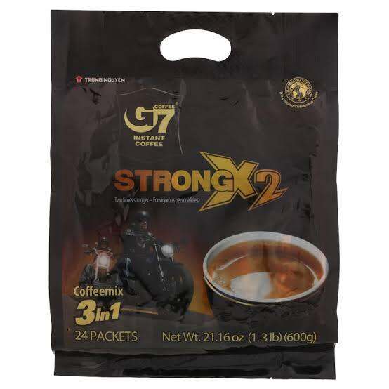 G7 3in1 Instant Coffee STRONG x2 จีเซเว่น 3อิน1 สูตรเข้ม ของดังเวียดนาม