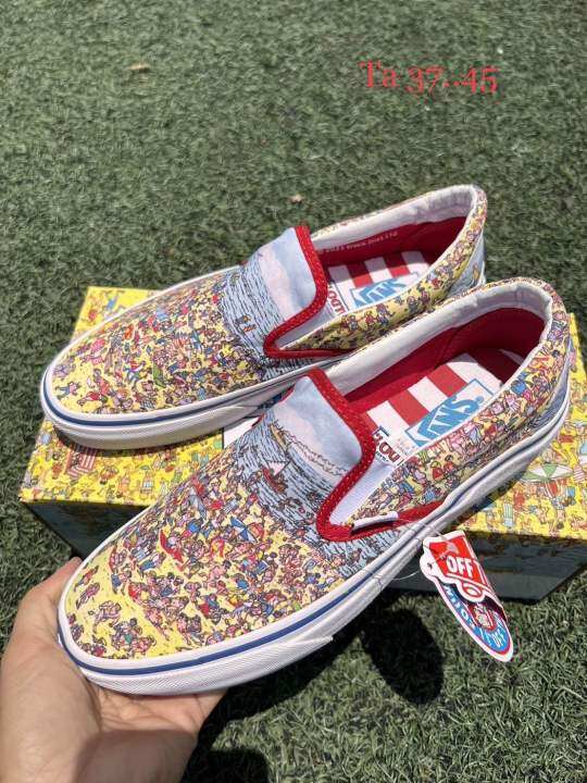 vans-slip-on-x-where-s-waldo-size36-44