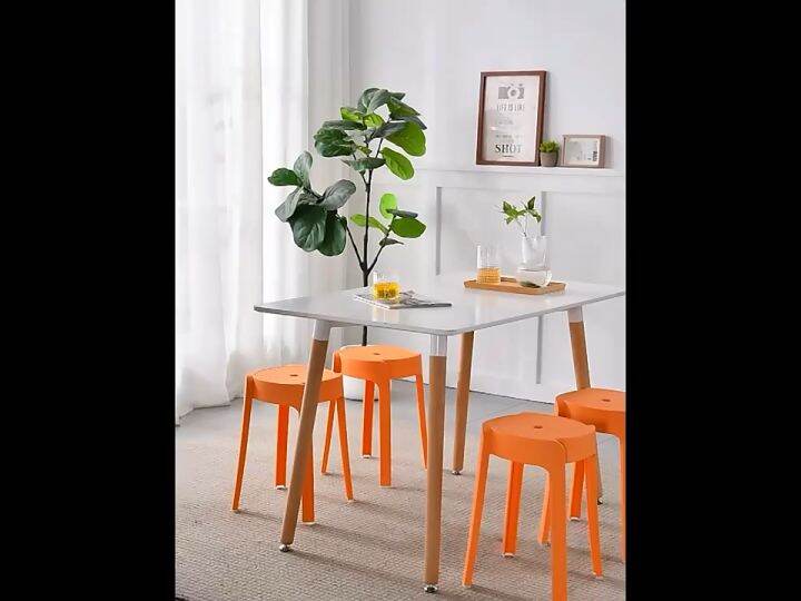 Nordic style Plastic Stool Household stools, durable stools, company chairs, bar stools Table