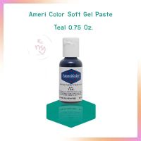 Ameri Color Soft Gel Paste สีเจลผสมอาหาร Teal ขนาด 0.75 oz จำนวน 1 ขวด