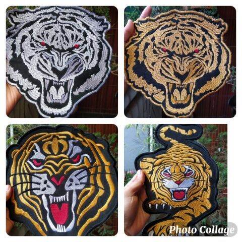 Back Patch Bordir Besar Jaket Kepala Macan Lazada Indonesia