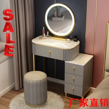 Cream Style Bedroom Chest of Drawers Dressing Table Integrated Modern  Simple Retractable TV Cabinet Makeup Storage Cabinet - AliExpress