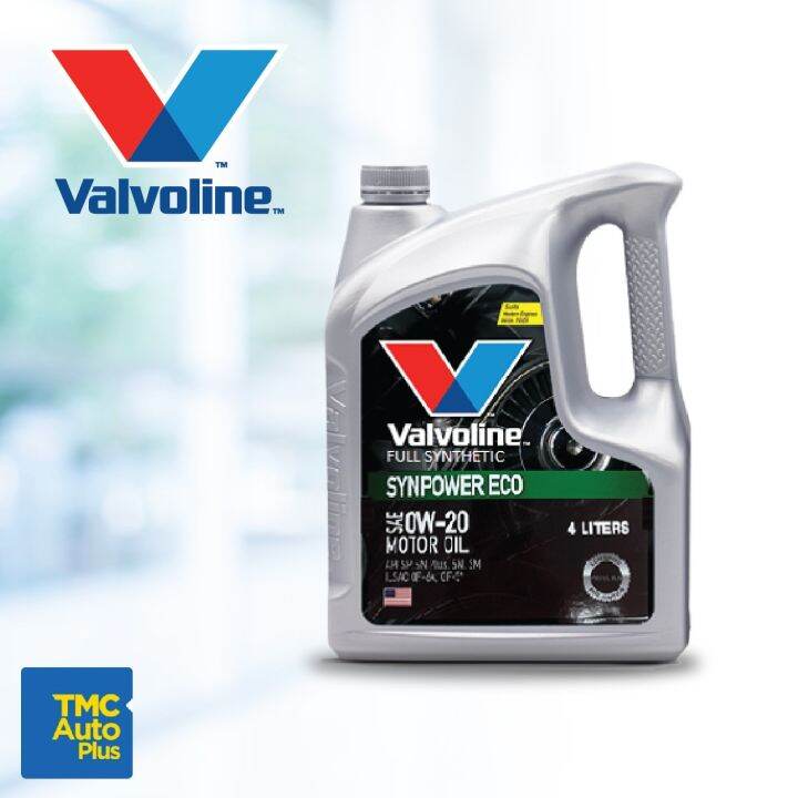 VALVOLINE SYNPOWER FULLY SYNTHETIC 0W20 API SP 4 LITER (2022 New ...